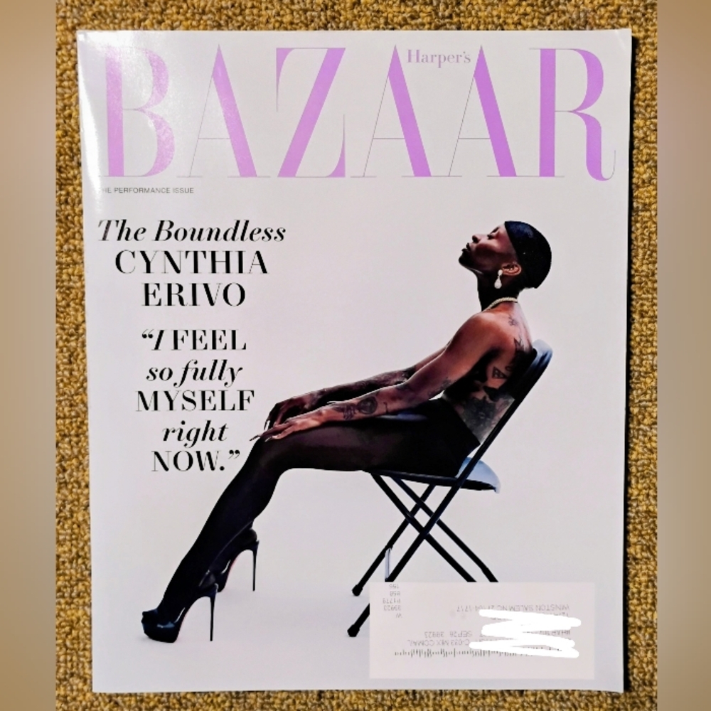 Harper's Bazaar Magazine (Lot Of 2) October & November 2025 Cynthia Erivo